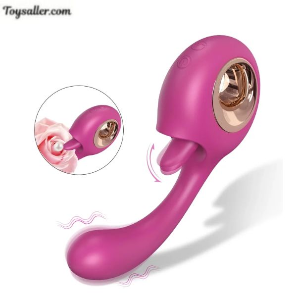 Donut 2-in-1 Clit Licking Toy G Spot Vibrator