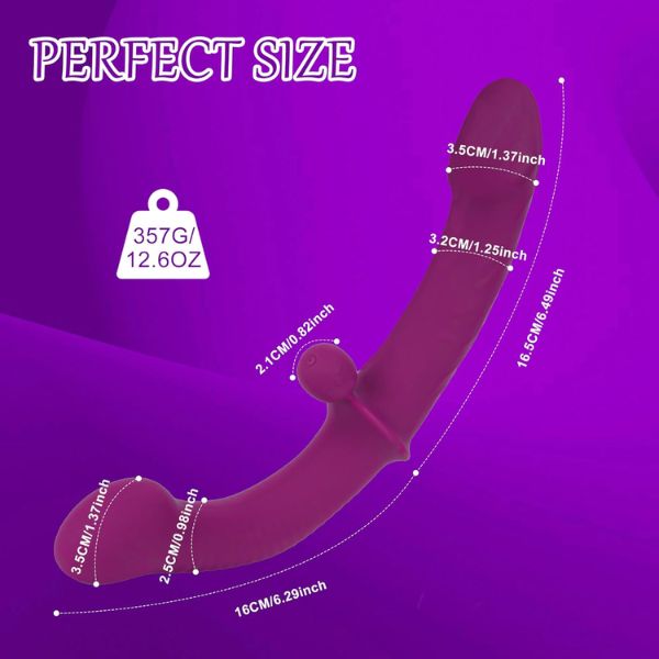 Vibrating Double Ended Dildo for Lesbian Sex Toys