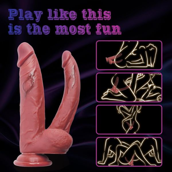 Double Headed Silicone Dildo for Couples