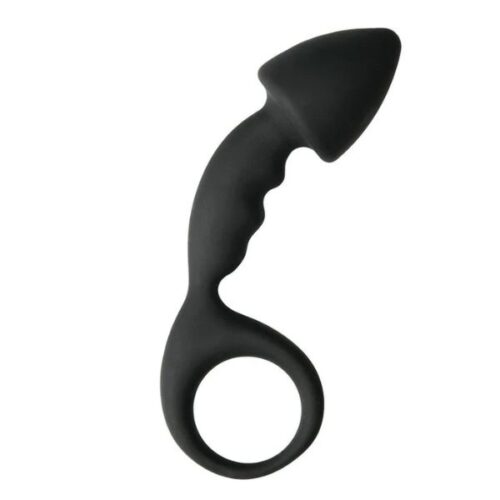 Anal Silicone Butt Plug with Grip Ring