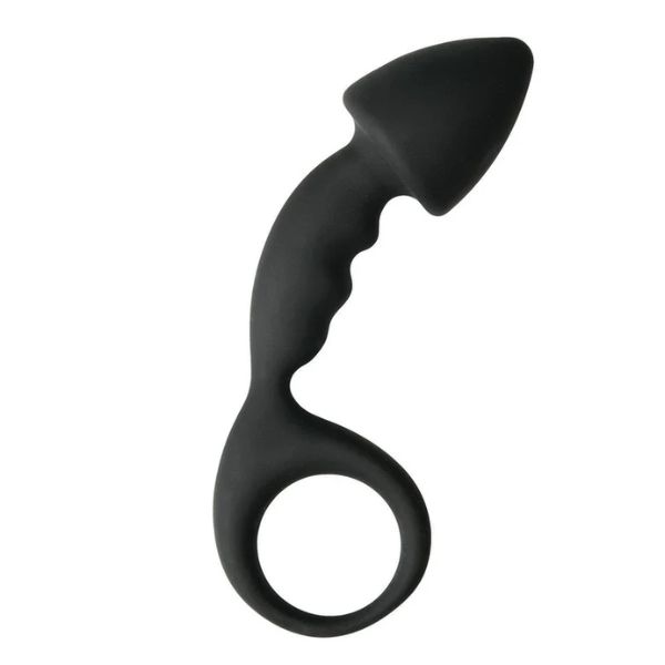Anal Silicone Butt Plug with Grip Ring