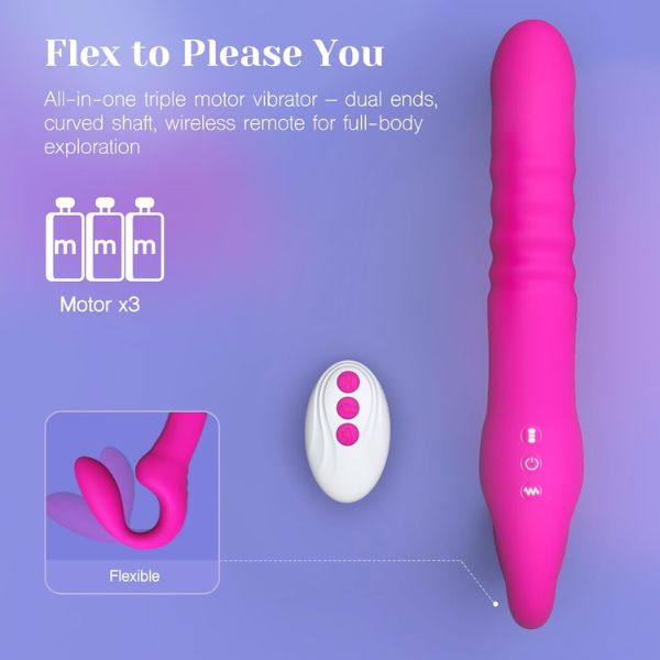 Remote Control Strapless Strap-On Dildo