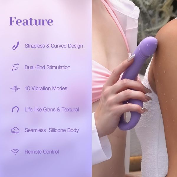 Soft Double-Ended Anal Vibrating Dildos