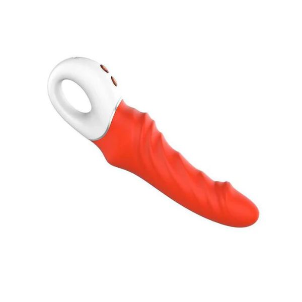 Real Pleasure Dildo Vibrator with Loop Handle