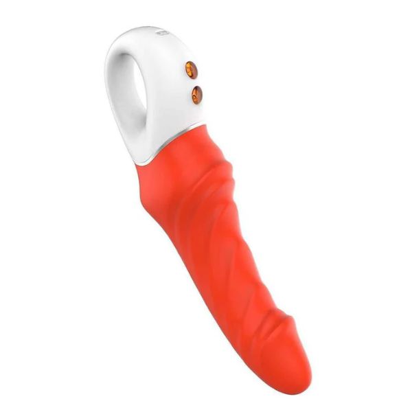 Real Pleasure Dildo Vibrator with Loop Handle