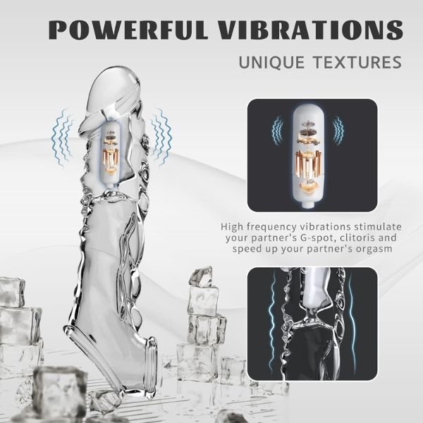 Reusable Penis Sleeve with Vibrator Penis Ring