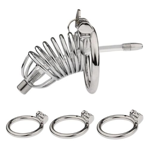 Stainless Steel Chastity Cage for Men