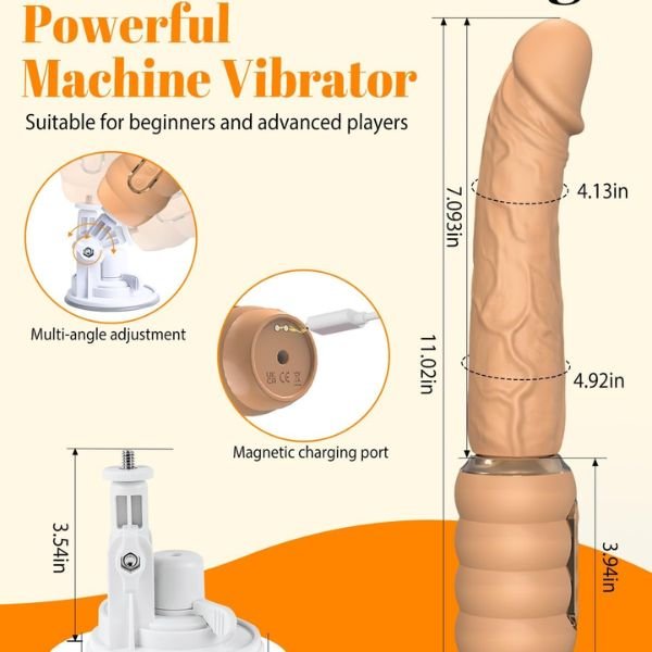 Sex Machine Thrusting Dildo Riding Vibrator