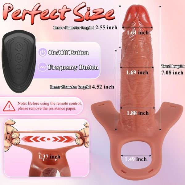 Vibrating Penis Sleeve Male Sex Toys