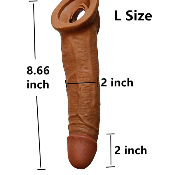 Bigger Soft Realistic Sheath Extender Sheath for Men