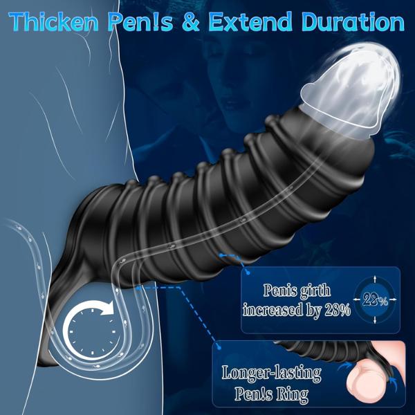 Silicone Cock Ring Reusable Penis Extender