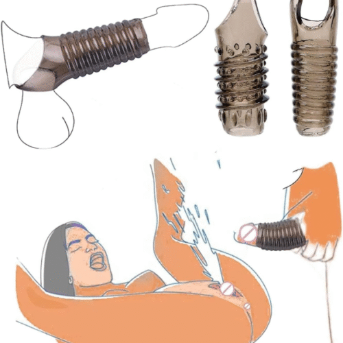 2 Pcs Sex Toys Penis Sleeve