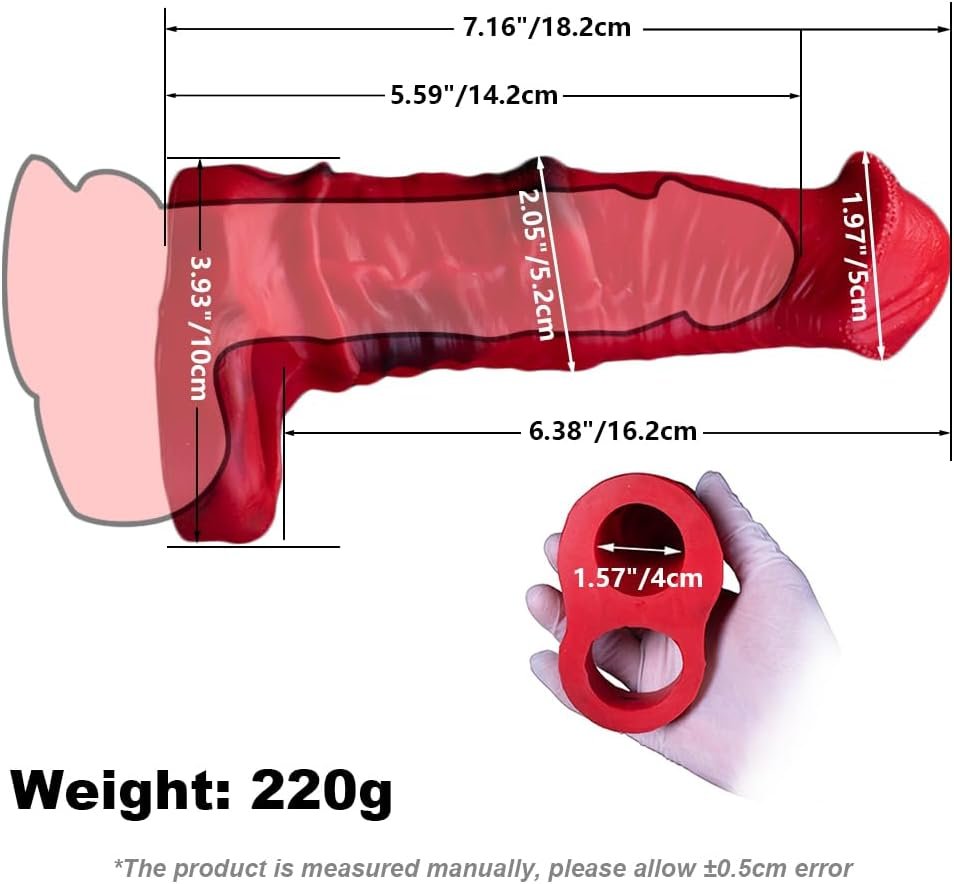 Silicone Reusable Horse Dildo Men Penis