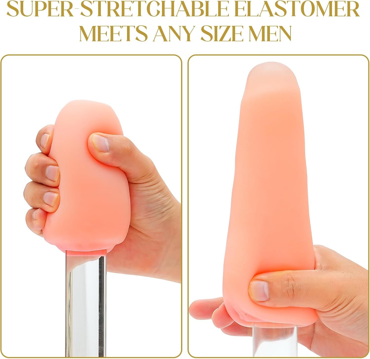 Portable Pocket Pussy Stroker with 3D