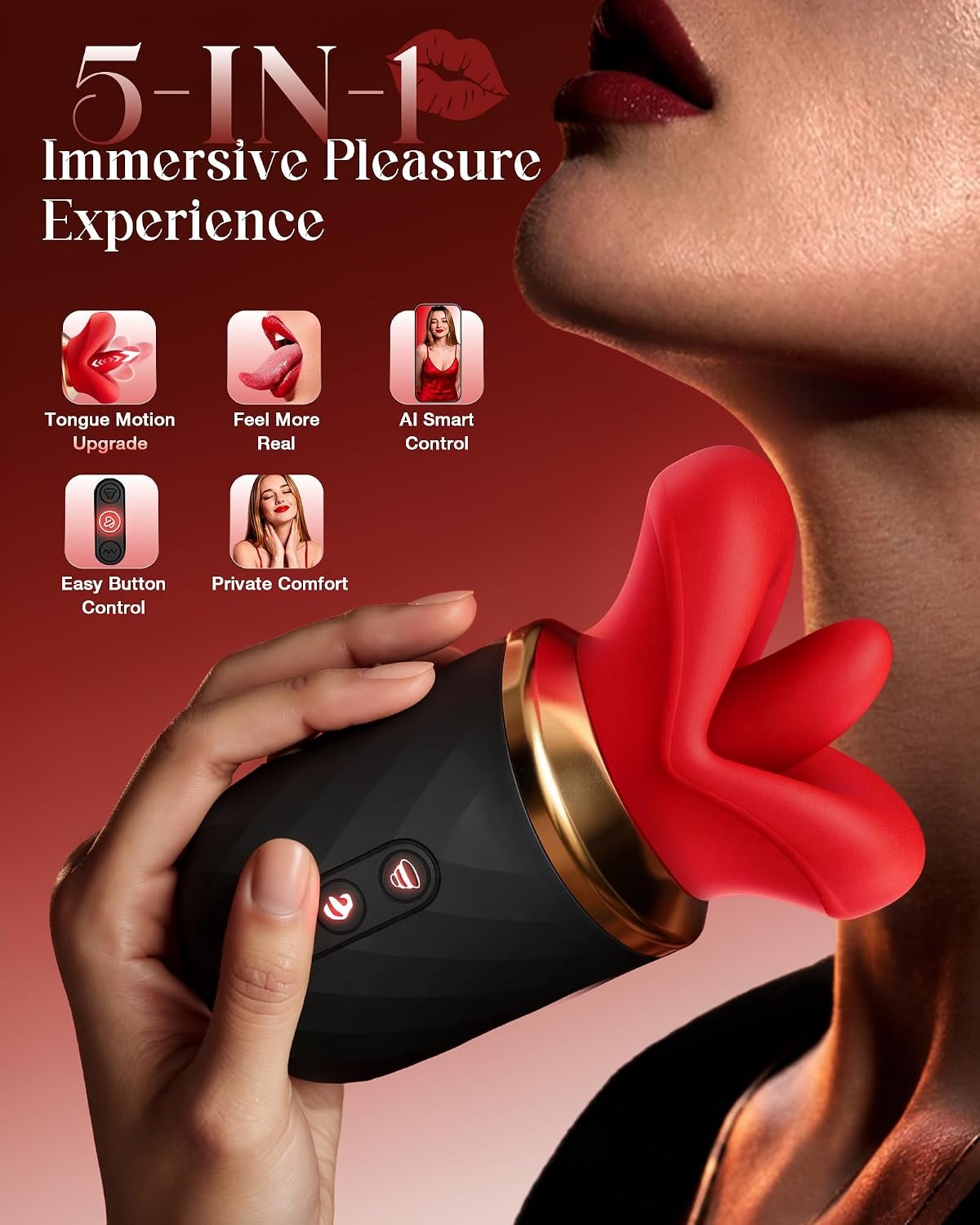 Toendi Thrusting Tongue Vibrator