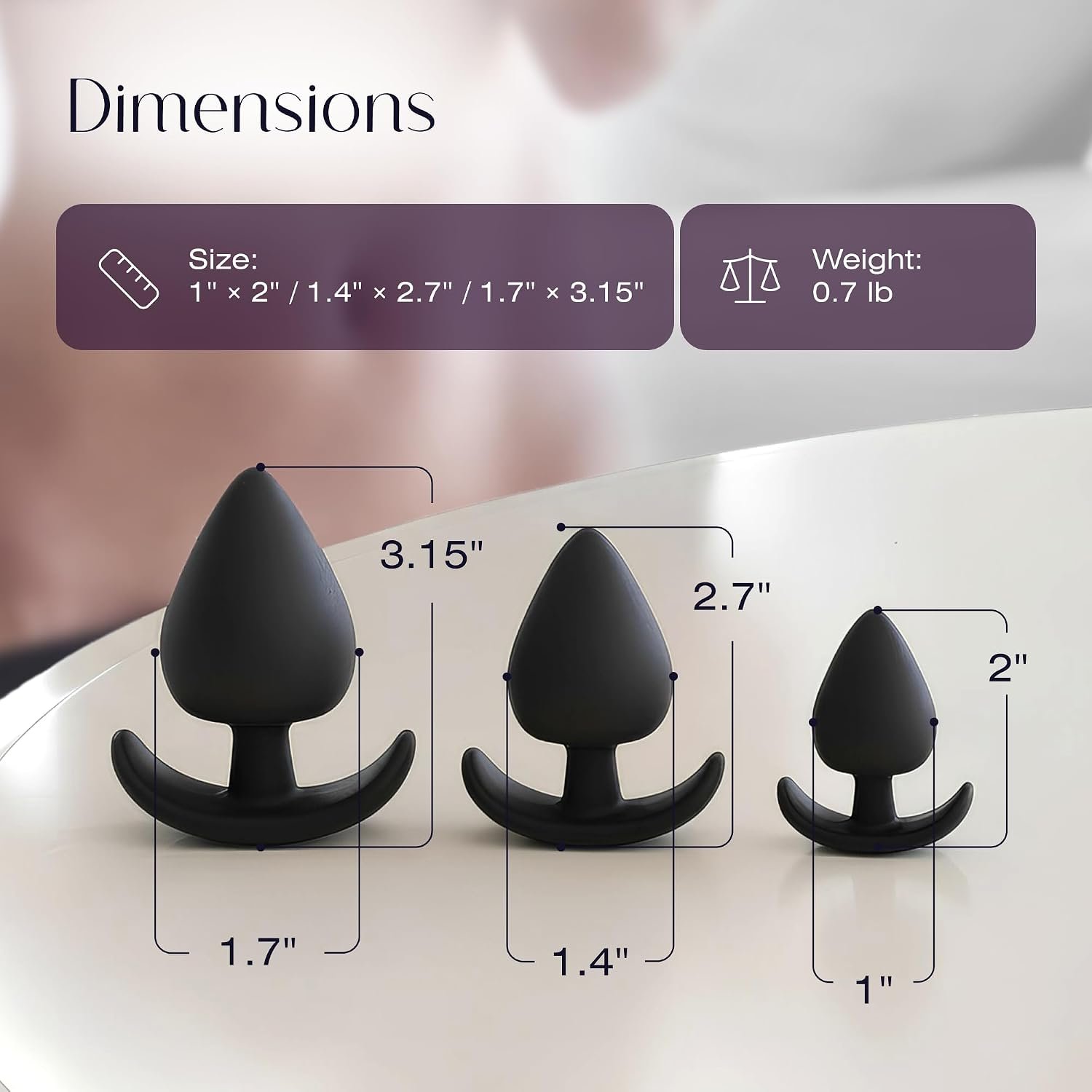 Art of Intimacy Silicone Butt Plug Set