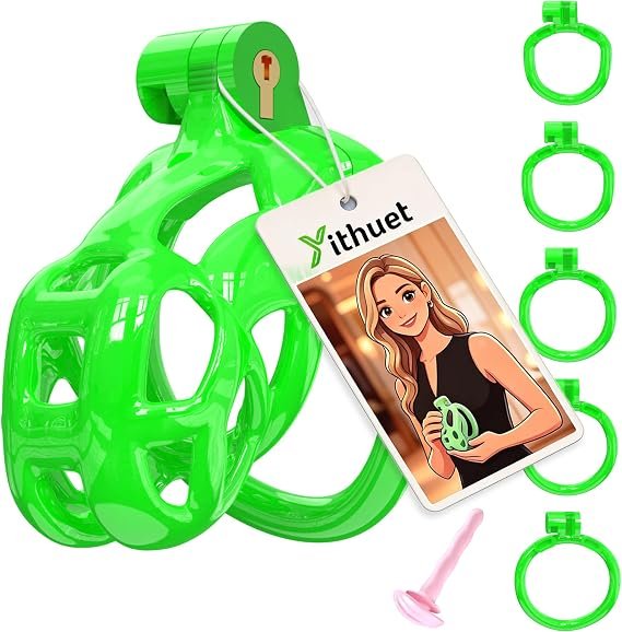 Green Cobra Male Chastity Device Cock Cage