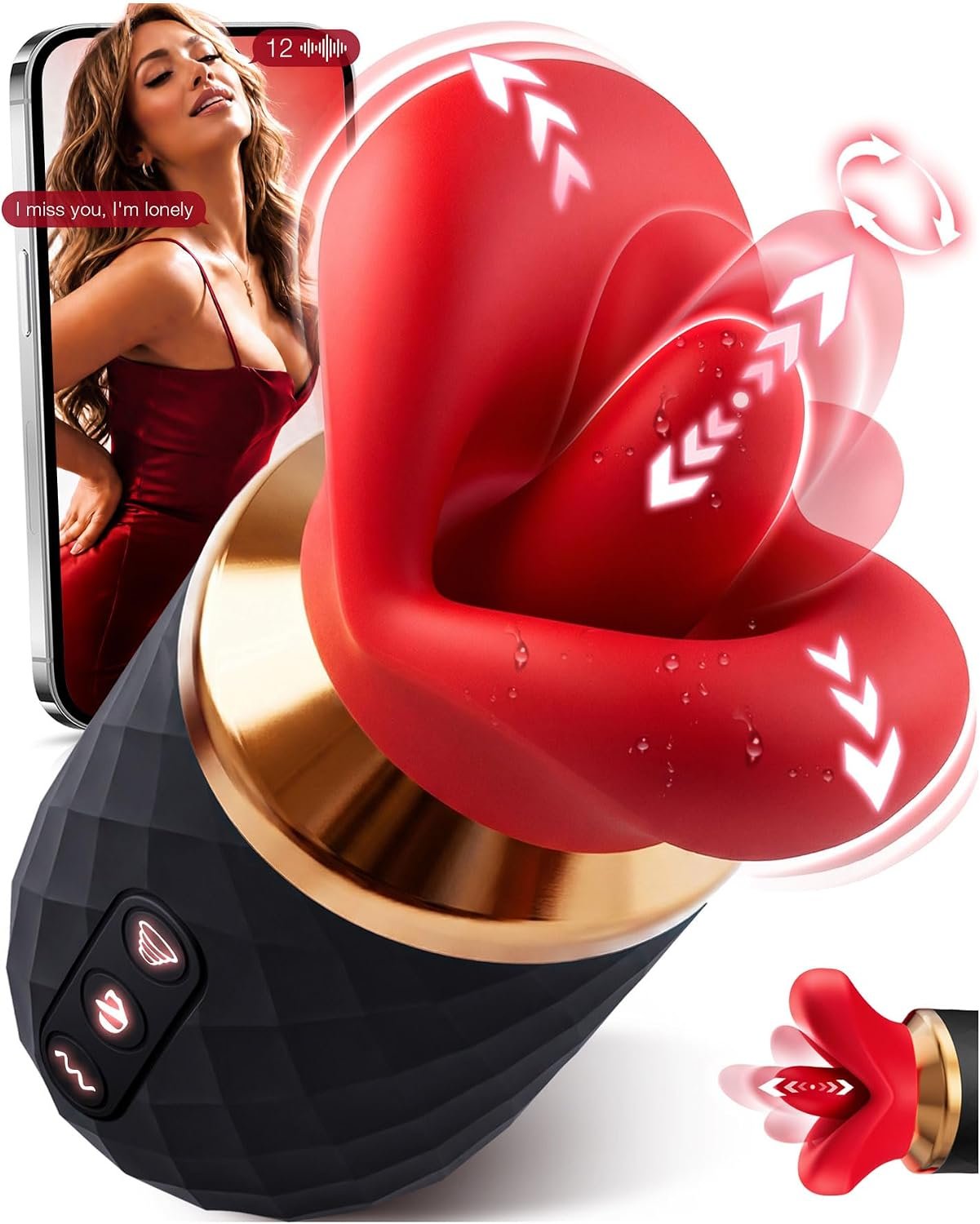 Toendi Thrusting Tongue Vibrator