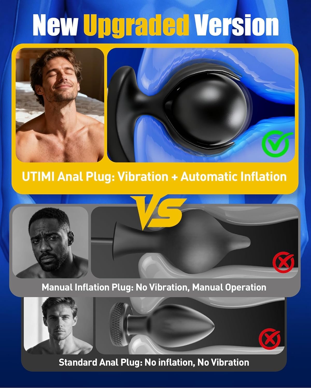 Inflatable Butt Plug Prostate Massager