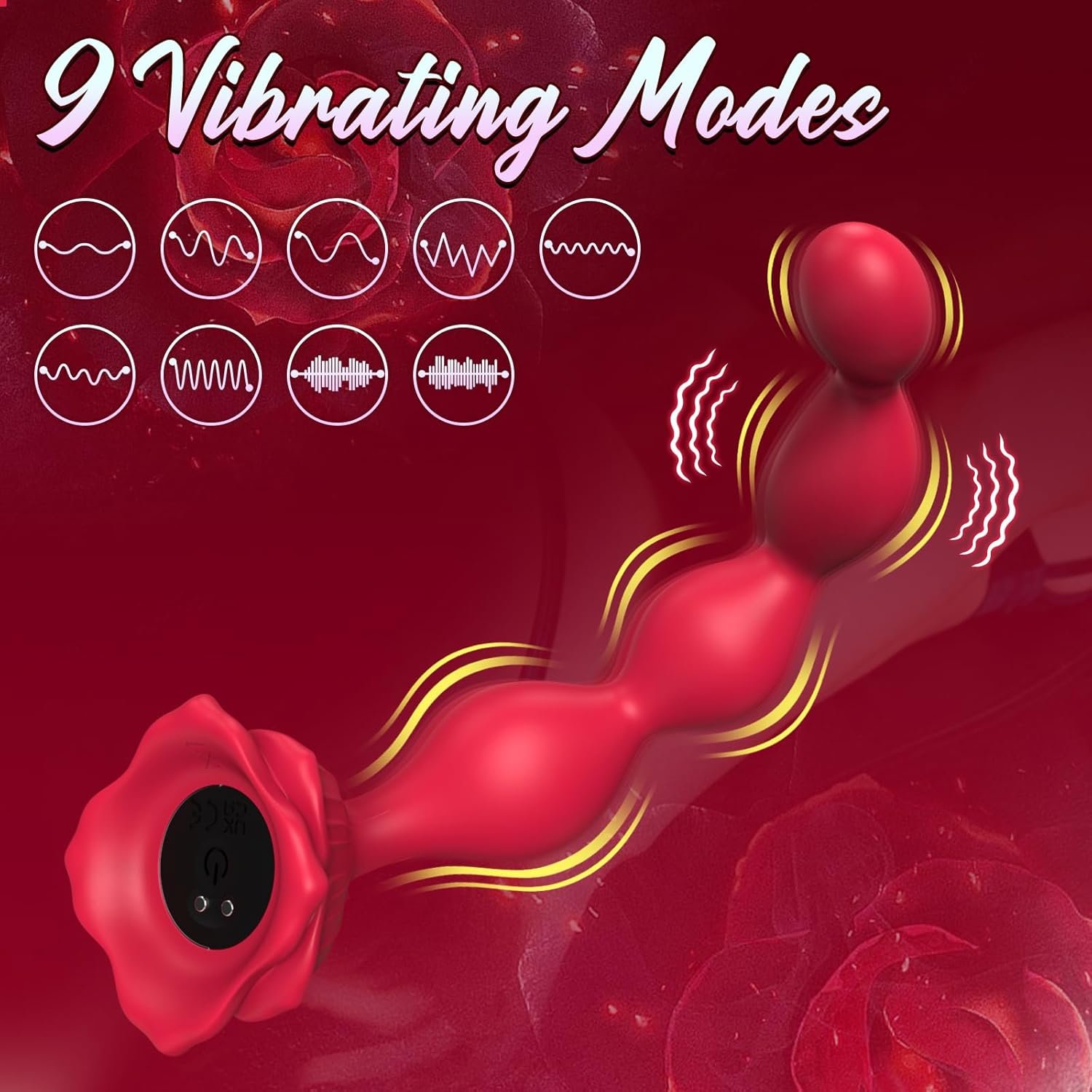 Vibrating Anal Beads Butt Plug