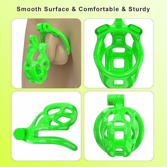Green Cobra Male Chastity Device Cock Cage