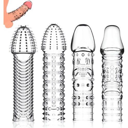 4 Pack Reusable Penis Sleeves