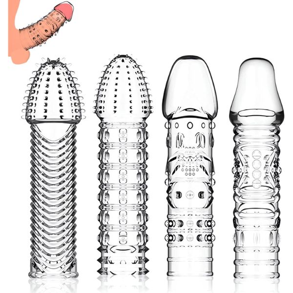 4 Pack Reusable Penis Sleeves