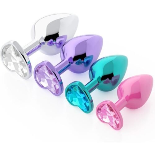 4 PCS Jewel Butt Plug Training Kit