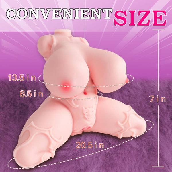 3 in 1 Small Torso Masturbator Love Doll
