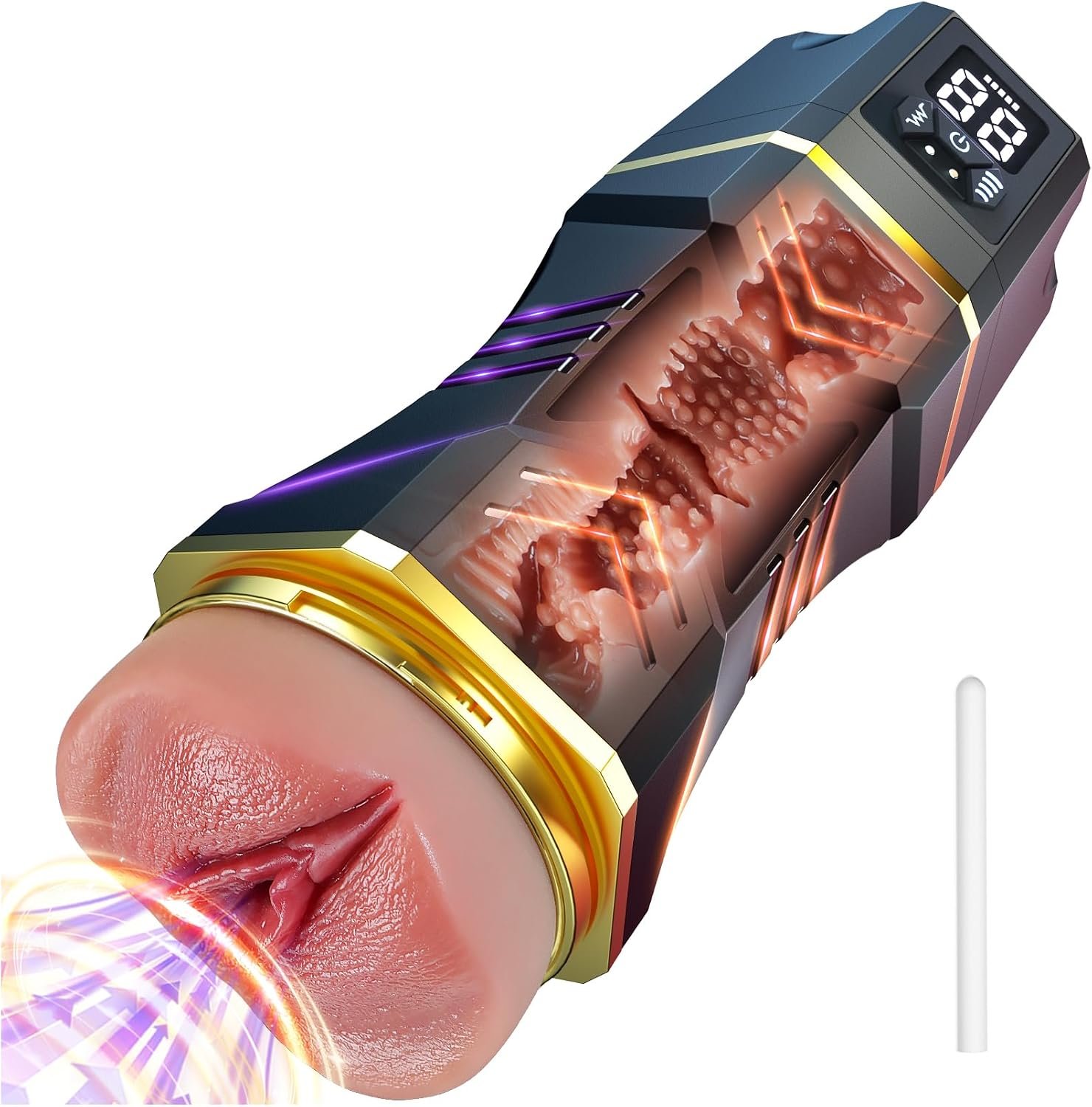 Vibrating Pocket Pussy with 5 Sucking