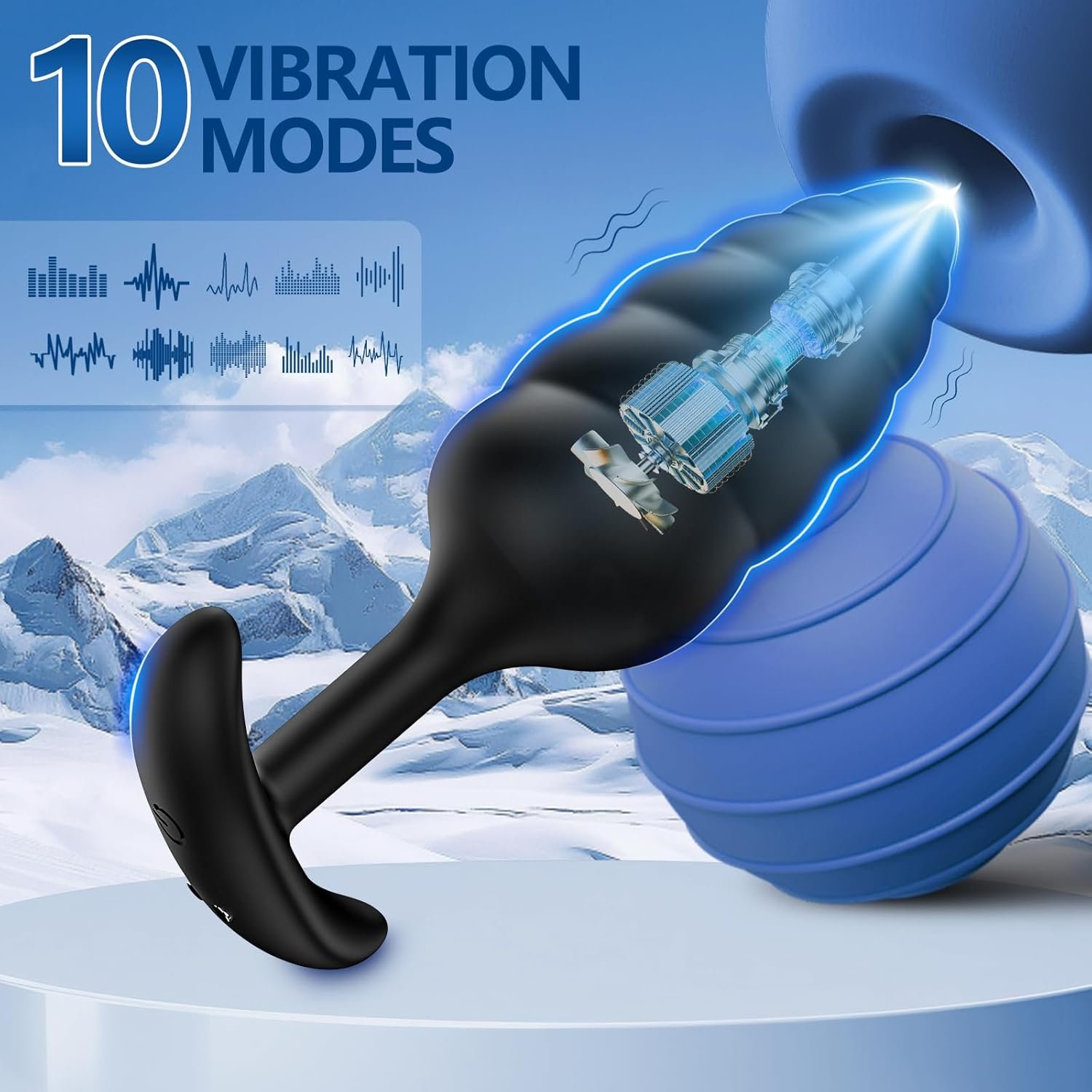 4PCS Vibrating Butt Plug