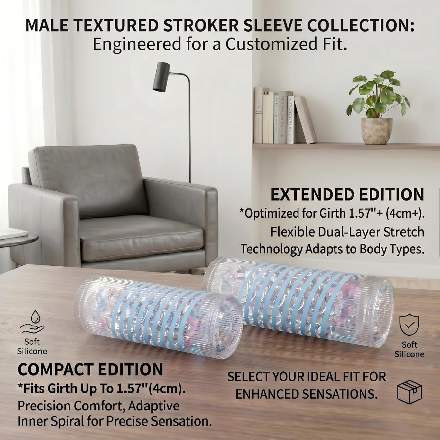 Blue Pocket Pussy Sex Toys for Men