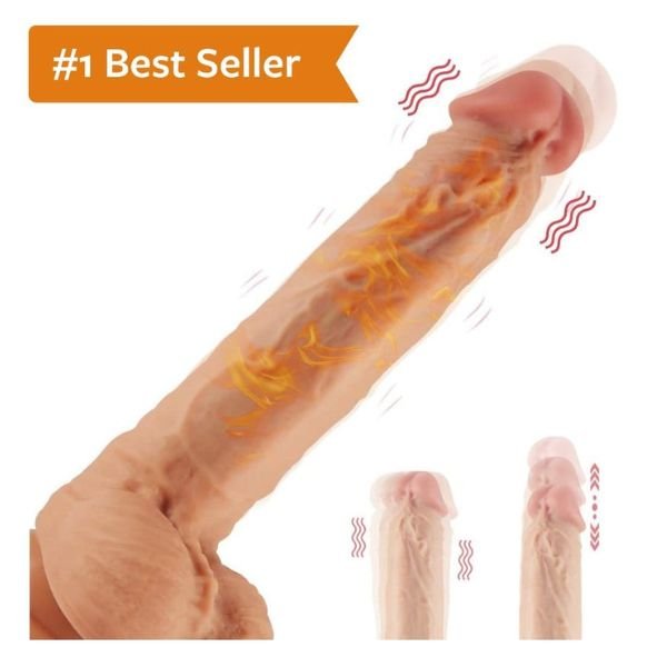 Heated Self Thrusting Dildo