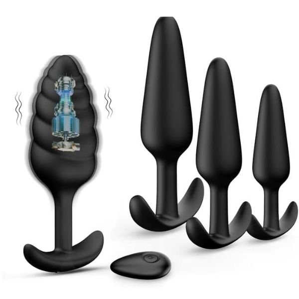 4PCS Vibrating Butt Plug