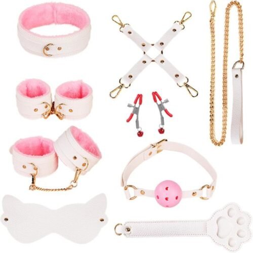 White Sex Bondage Set Hand Cuffs