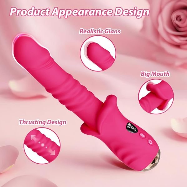 Thrusting G Spot Dildo Vibrator