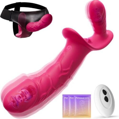 3 Motor Strap On Dildo Vibrator