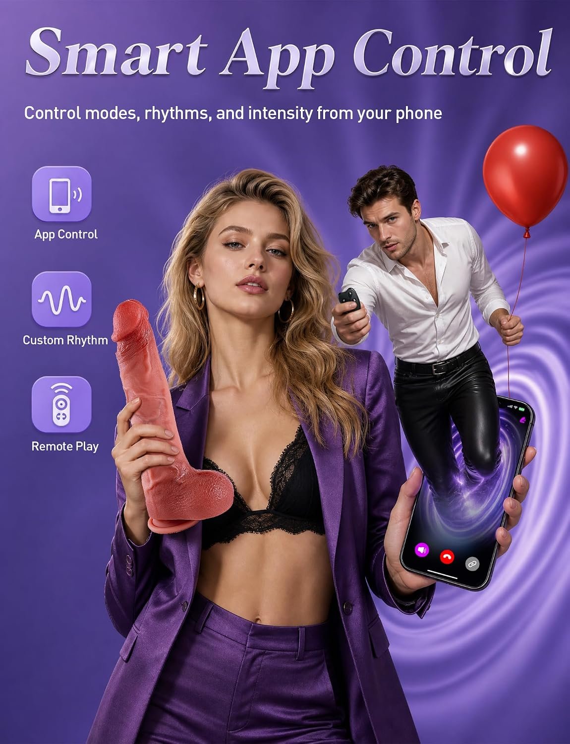 Mesterstar Electric Thrusting Dildo